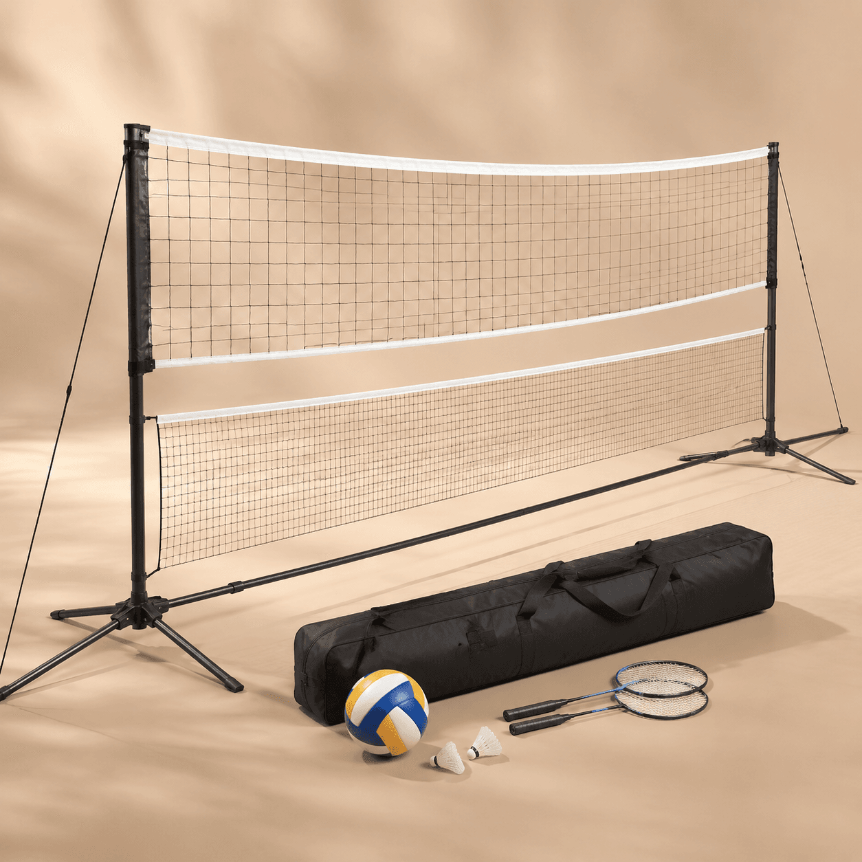 Volleyball / Badminton Net Combo